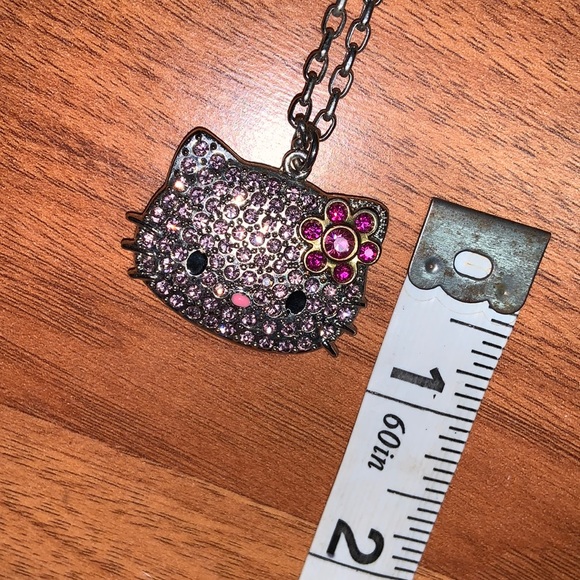 Hello Kitty by Sanrio Pink Face Rhinestone Necklace - Picture 4 of 9